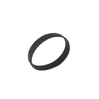 Bracelet NFC en silicone fin noir pour réseaux sociaux, avec URL encodée et fonction RFID