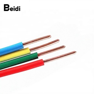 BEIDI certificat CE PVC isolé conducteur en cuivre nu solide à un noyau 1.5- 6mm fils électriques câblage de maison H07V-U - Product Image 1