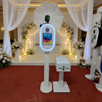 Ring Light RGB Portabel dan Dapat Disesuaikan untuk iPad/Kamera DSLR/Smartphone, Struktur Logam, Pencetakan Instan/Wi-Fi/Bluetooth