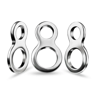 Anneaux en forme de 8 solides en acier inoxydable pour la pêche, accessoires de connecteurs de leurres pour jigging lent et hameçons d'assistance, forme poire - Product Image 5