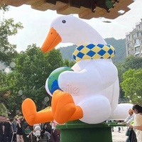 Canard gonflable géant pour la publicité, canard en caoutchouc gonflable dans le lac ou sur terre pour la propagande