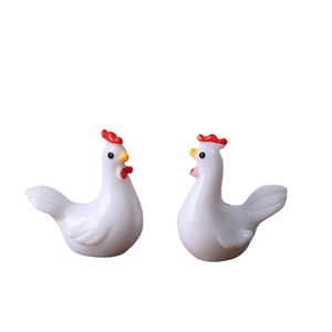 Ornements miniatures caoh, coqs et poules animaux en 3D, porte-clés DIY, accessoires de bijoux en résine, sac surprise - Product Image 6