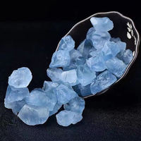 Vente en gros de cristaux de roche naturels bruts, pierres brutes de celestite bleue, gravier de pierres brutes à vendre