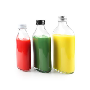 Mini botella de cristal plana para vino, whisky, 50ml, 100ml, 200ml, 250ml, 350ml, 500ml - Product Image 6