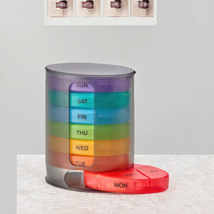 MEMOSAN BS1210J 28 <b>Cases</b> Plastic Drawer Type Outdoor Use Portable <b>Pill</b> Organizer & Vitamin <b>Pill</b> Box <b>Case</b> OEM Logo Promotional - Product Image 3