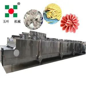 Liquid Nitrogen Freezing Machine Automatic Shrimp Freezing Tunnel Machine Equipment With Fish Continuous Freezing Machine