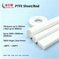 Barres et plaques en PTFE vierge haute pureté, sur mesure, rondes et carrées, pour l'usinage CNC, les roulements, les bagues et les joints industriels