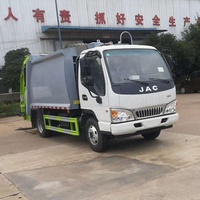 Camion à ordures de compacteur de JAC 5 CBM camion à ordures de compression 4x2 camion à ordures d'emballeur d'ordures