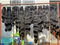 Extensions de cheveux humains brésiliens vierges 100% lisses, 24-42 pouces, double trame machine, sans perte et doux/brillants