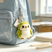 Peluche Perroquet Personnalisée ODM/OEM, Adorable Oiseau en Peluche, Porte-clés, Mini Breloque de Sac, Pendentif Promotionnel, Jouet Cadeau