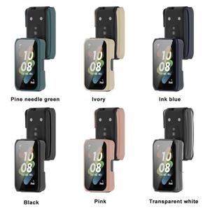 Usine vente boîtier de montre pour <span class=keywords><strong>huawei</strong></span> <span class=keywords><strong>6</strong></span> <span class=keywords><strong>Pro</strong></span> <span class=keywords><strong>Band</strong></span> <span class=keywords><strong>6</strong></span> <span class=keywords><strong>Band</strong></span> 7 peinture colorée huile PC plastique 3D montre intelligente étui de protection verre - Product Image 2