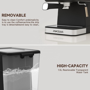 เครื่องชงกาแฟเอสเพรสโซ่ PANCERKA 2-in-1 ระดับเชิงพาณิชย์ แรงดันสูง 19 บาร์ เครื่องทำกาแฟสำหรับใช้ในบ้าน พร้อมฟังก์ชั่นทำฟองนม - เครื่องชงกาแฟเอสเพรสโซ่รุ่นใหม่ล่าสุด - Product Image 4