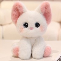 Belle peluche petit chaton peluches poupée enfants cadeaux personnalisé chat assis doux en peluche jouets à vendre