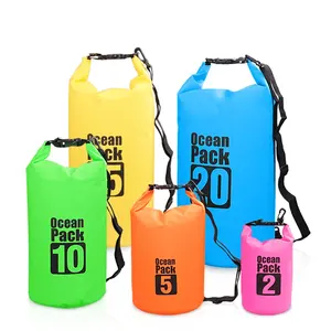 Custom Wetsuit Double Shoulder Dry Bag 5L PVC Waterproof Backpack Camping Accessories