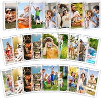 Lot de cadres photo en acrylique transparents, légers et durables, avec bords élégants, pour affichage de bureau et aimants de réfrigérateur – Vente en gros