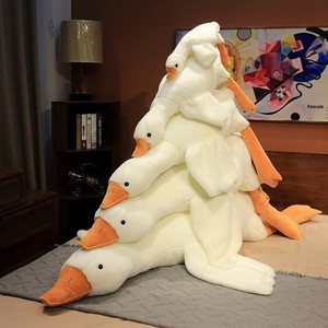 Large Big Size <b>White</b> Goose <b>Throw</b> Pillow Plush Unstuffed Goose Plushies Sleep Pillow Duck Goose Animal Stuffed Toys - Product Image 4