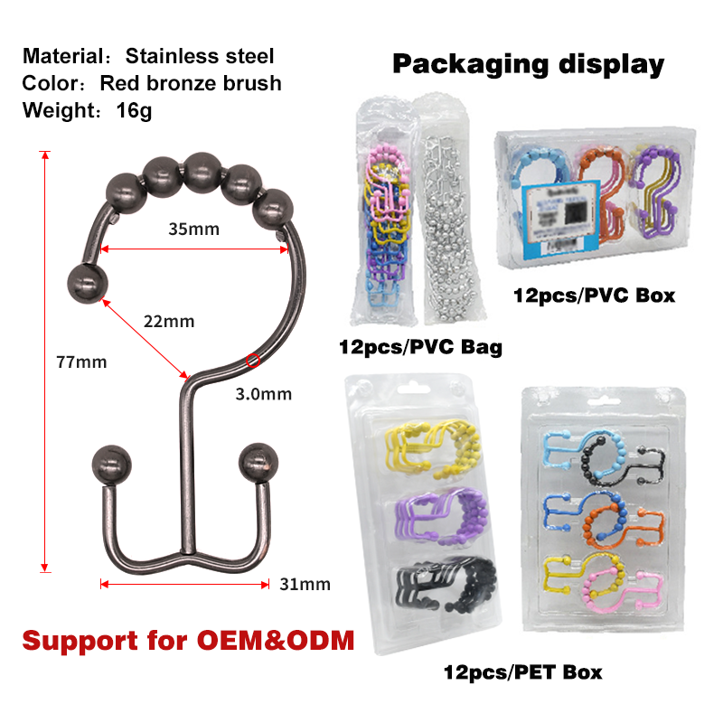 cepillo de bronce rojo