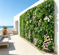 Panneaux de haie verticale décoratifs pour intérieur, en buis, plantes vertes, fausse herbe artificielle, mur végétal
