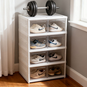 Moderno Zapatero Plegable con Doble Puerta, Ecológico, para la Entrada del Hogar - Product Image 4