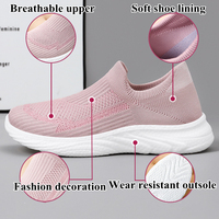 Maille Respirant Hommes Léger Gym Workout Running Slip On Chaussures De Marche Coussin Tennis Athlétique Baskets pour hommes