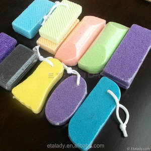 Ponceuse à pieds double face en <span class=keywords><strong>pierre</strong></span> ponce de lave <span class=keywords><strong>naturelle</strong></span> blanche artificielle, outil de pédicure suspendable pour usage domestique - Product Image 2