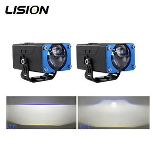 Feux de route LED haute puissance 70W pour voiture, lumière auxiliaire LED 12V pour <span class=keywords><strong>moto</strong></span>, faisceau haut et bas 6000K, éclairage de travail tout-terrain - Product Image 2