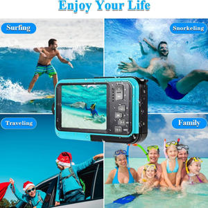 Waterproof digital <b>camera</b> Dual-screen 4K HD 48 million pixels Diving 5 meters underwater Dual <b>camera</b> system (front and rear) - Product Image 4