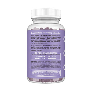 Gomitas para Dormir de Primera Calidad de Marca Privada OEM, Vitaminas, L-Teanina, Melatonina, Golosinas en Gomitas, Suplemento Alimenticio para Ayudar a Dormir, Mejora el Sueño - Product Image 4