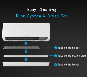 Oem hộ gia đình điều hòa không khí 12000 BTU R410A T1 điều hòa không khí 220V 50Hz làm mát chỉ tường biến tần chia điều hòa không khí - Product Image 2