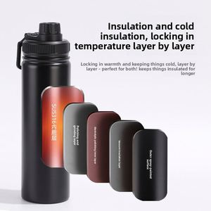 In Stock 304 Stainless Steel Space Pot Double Layer Vacuum Insulated <b>Cup</b> <b>Large</b> Capacity Outdoor Sports Water Bottle - Product Image 2
