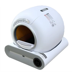 Caja de arena para gatos de autolimpieza automática controlada por aplicación inteligente, inodoro electrónico para mascotas con caja de arena de plástico, suministros para gatos - Product Image 2