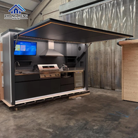 Conjunto de Cocina Modular para Jardín, Resistente a la Intemperie, con Fregadero, Refrigerador y Campana Extractora Integrados, de Acero Inoxidable
