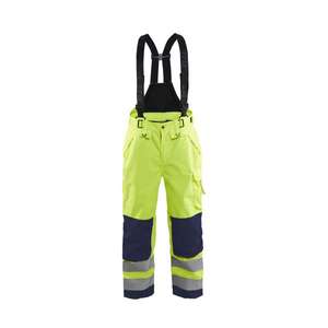 BLAKLADER - 186719773389D104 Pantalones de concha de alta visibilidad Amarillo/Azul marino-EAN 7330509701843 ROPA DE TRABAJO DE LA HI-VIS - Product Image 1