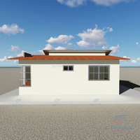 Villa préfabriquée moderne à 4 chambres à coucher, très vendue, kit de villa en acier préfabriqué, ossature en acier galvanisé, panneaux sandwich, maison modulaire de luxe à vendre en Albanie