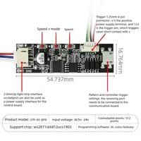 Contrôleur de bande LED programmable Lededit WS2812B 2811 RGB, série 485, déclencheur 4 canaux, charge maximale 512 pixels, garantie 2 ans