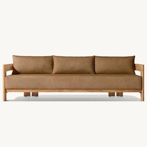 Resort Garden Furniture Villa Patio Furniture Set Hotel <b>Outdoor</b> Furniture OutsideTeak <b>Sofa</b> Set for Backyard Poolside Balcony - Product Image 5
