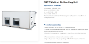 Unité de traitement d'air pour armoire EKDW, système de climatisation central commercial, unités de climatisation monobloc - Product Image 3
