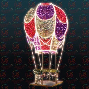Lucas De Navidad centro commerciale all'aperto parco a tema festa di nozze motivo a Led luce gonfiabile mongolfiera - Product Image 3