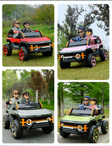 大型ダブルシートオフロード電気ライドオンカー子供用2〜13年リモコン4輪駆動プラスチック男の子女の子 - Product Image 5