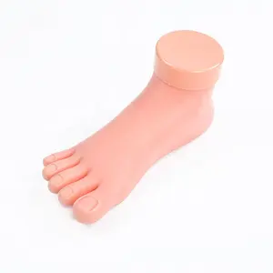 Uygulama yanlış sağ ayak modeli esnek hareketli yumuşak protez manikür aracı Nail Art eğitim eğitmen için