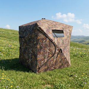 Tente <span class=keywords><strong>de</strong></span> <span class=keywords><strong>chasse</strong></span> Warmfire camouflage en tissu Oxford, une chambre, imperméable, quatre saisons, ouverture automatique rapide pour le camping - Product Image 3