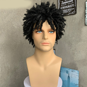 <span class=keywords><strong>Peluca</strong></span> corta afro para <span class=keywords><strong>hombre</strong></span> con bloque <span class=keywords><strong>de</strong></span> pelo sintético <span class=keywords><strong>de</strong></span> onda profunda personalizada trenza sucia Reggae reemplazo <span class=keywords><strong>de</strong></span> cabello precio <span class=keywords><strong>de</strong></span> fábrica - Product Image 2