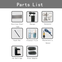 Imprimante jet d'encre haute résolution, machine d'impression automatique de codes de date pour le marquage sur le bois, le métal, le plastique, les boîtes en carton, les bouteilles, les sacs