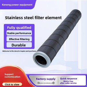 Élément filtrant plissé en acier inoxydable haute performance avec support filtrant pour filtres à huile de centrale électrique, éliminant les impuretés - Product Image 5