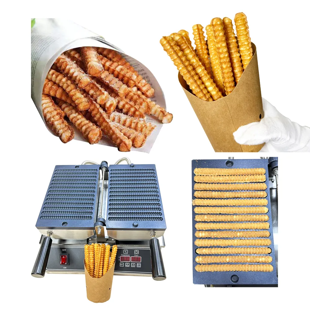 Fábrica Comercial Multifuncional Waffle Stick Machine Lolly Batata Chip Fries Snack Machine