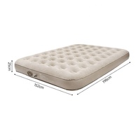 Queen Size Portable Gonflable Air Lit Matelas Automatique Rechargeable Pompe pour La Maison Hôtel Camping PVC Tissu Refroidissement Chambre