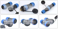 Connecteur étanche DREAM personnalisé mâle-femelle Weipu droit ou coudé en plastique SP11 SP13 SP17 SP21 SP29 IP68