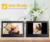 1024x600 1080P IPS LCD Bingkai Akrilik 7 Inci Bingkai Foto Digital Pemutar Video MP3 Dukungan MP4 Layar Sentuh Kontrol Jarak Jauh