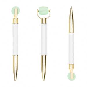 Divertidos Bolígrafos Faciales Giratorios con Logotipo Personalizado, Bolígrafos de Resina con Punta de Bola, Bolígrafo Facial Multifunción con Bola de Masaje para Oficina - Product Image 4