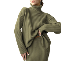 Pull-over col roulé en laine/cachemire tricoté de haute qualité, personnalisé, marque privée, vente en gros, pour femme, automne, décontracté